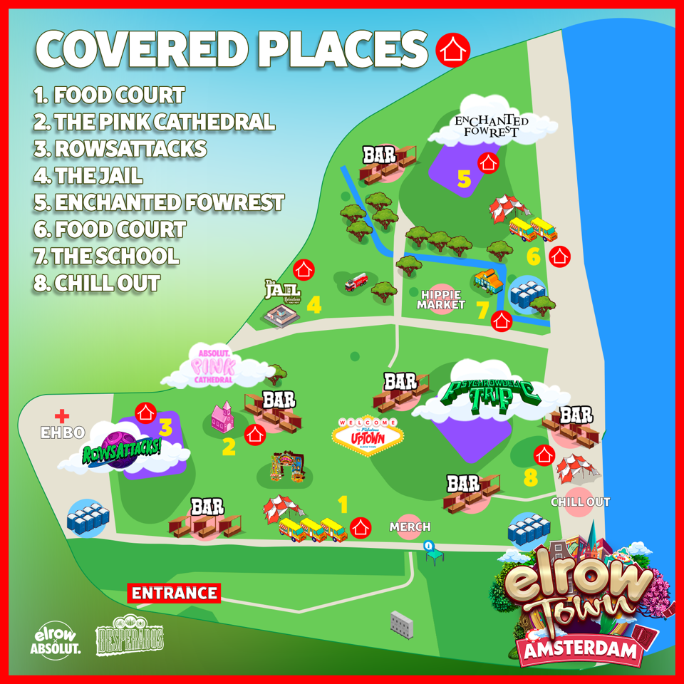 Covered places map